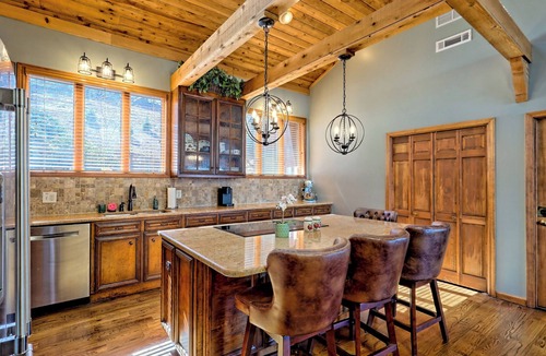 Sky Valley House | Mountain View Retreat with Game Room in Sky Valley!