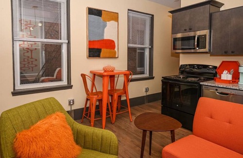 Over-the-Rhine Apartment | Orange Dreamsicle OTR
