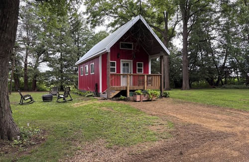 Eleroy Cabin | Peace & Simplicity in a Little Red Cabin on the Farm