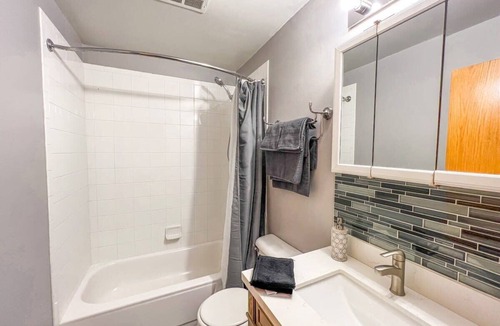 West Town Apartment | Pool Table, Private Patio, 2 Parking Spaces!