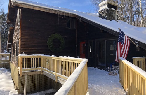 Killington House | Quintessential Vermont Cabin - 4 fireplaces, hot tub, and fire pit