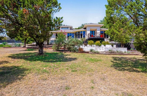 Barton Bend House | Remarkable villa with private pool, patio, game room, fireplace & gorgeous views