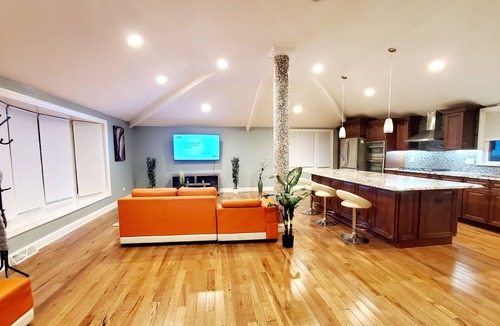 Darien House | Remodeled cozy home with firepit and close to the Waterfall Glen Forest Preserve