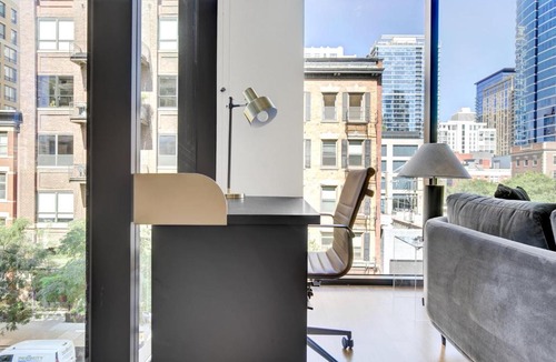 Near North Side Apartment | River N 1BR w Gym Pool WD nr Mag Mile CHI-440