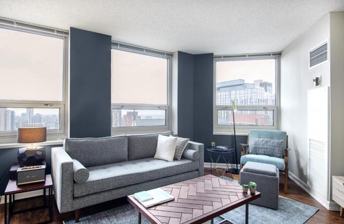 Rush and Division Apartment | River N 1BR w Gym WD nr Mag Mile CHI-86