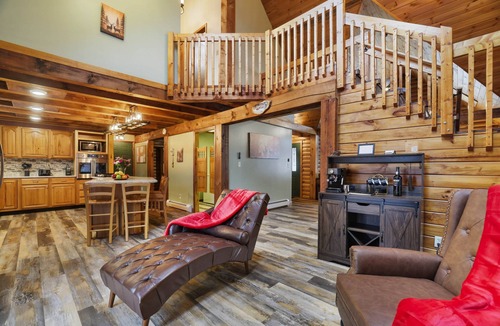 Newfoundland House | Secluded Poconos Log Cabin - Hot tub, Fire Pit, Game Room