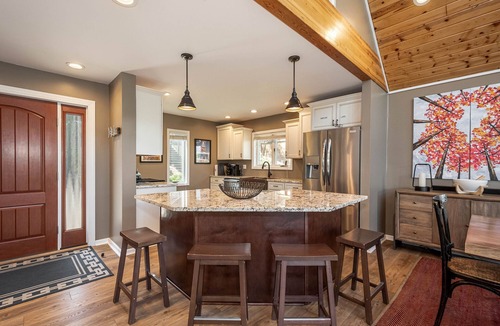 McHenry House | Ski to Shore Chalet | Lake Views, Private Dock!