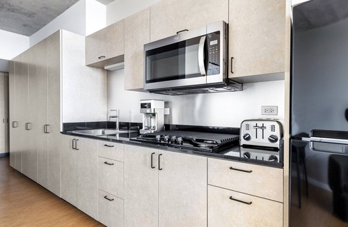 River North Apartment | Sleek Lincoln Park Studio w/W/D, walk to L & New City, by Blueground