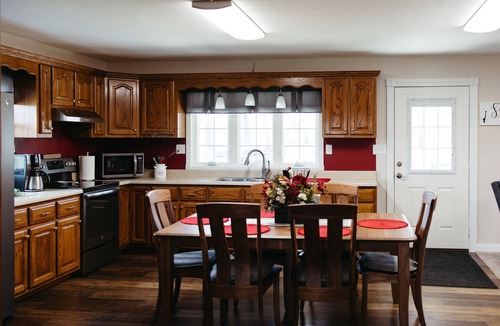 Saline County House | Sleeps six, secluded, expansive deck