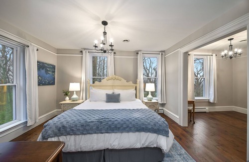 Oswego Other | Spacious 5-bedroom farmhouse in charming Oswego with private woods
