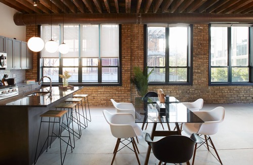 West Loop Apartment | Spectacular Corner 3BR Loft In Fulton Market | Featured In Architectural Digest