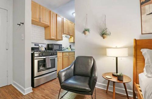Hyde Park Apartment | Trendy Studio Apartment in Chicago - Kenwood 103 & 303 rep
