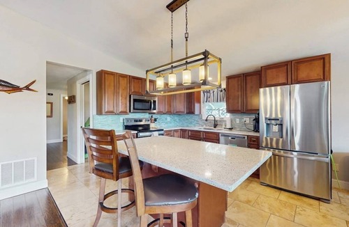Granite Shoals House | Waterfront house on Lake LBJ with full kitchen, patio, pool table & dog-friendly