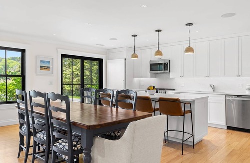 Quioque House | Westhampton Beach 4 bed/4 bath - large garden, heated gunite pool, dock on bay!