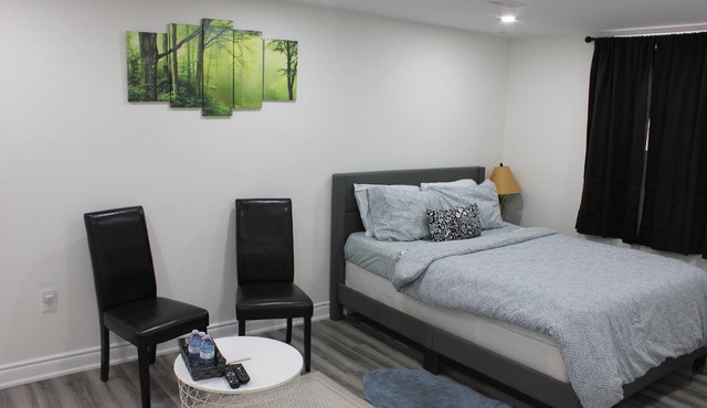Comfortable studio basement near KW airport and Chicopee