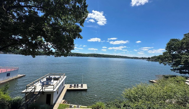 Endless Summer Lake Hopatcong Waterfront Escape, Private Dock & Boathouse Deck