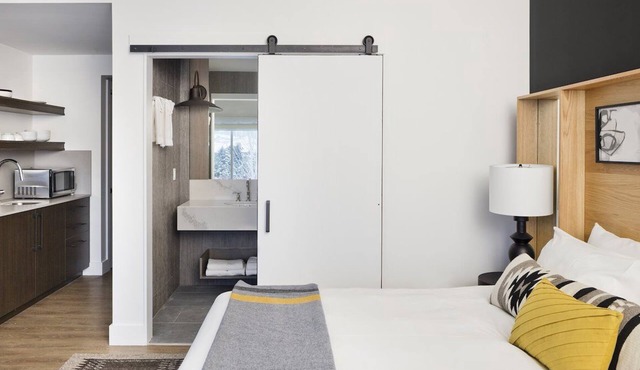 King + Queen Sofa Sleeper, Gravity Haus, Steps from Gondolas, Outdoor Pool