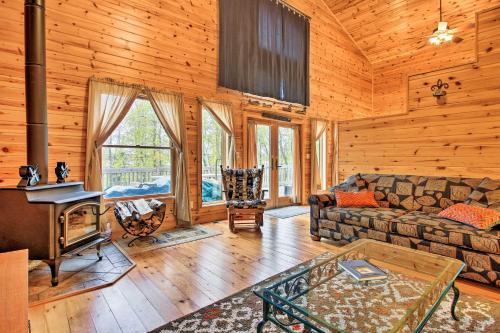 Lakefront Cabin w/Private Deck, Dock & Fire Pit!