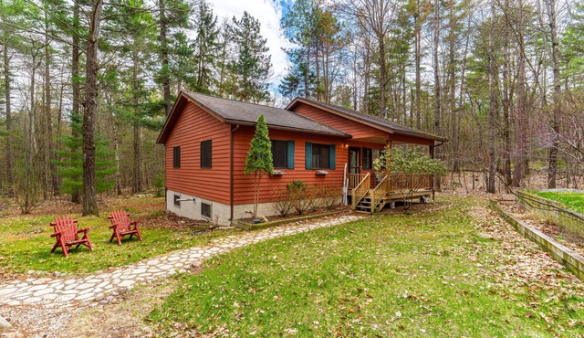 Pet-Friendly Adirondack Retreat | Fenced Yard, Fire-Pit, Near Whiteface Mountain