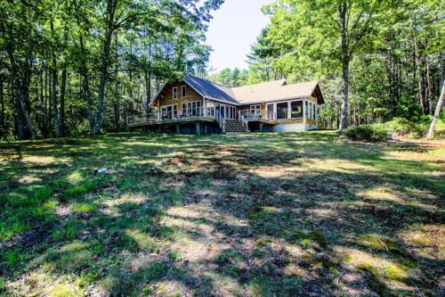Private waterfront home with large deck & deep water dock