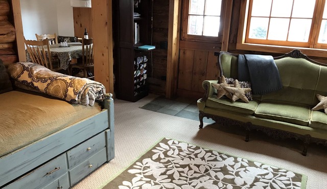 RIVERWOLF: CLEANEST LOG CABIN On Bike Path!