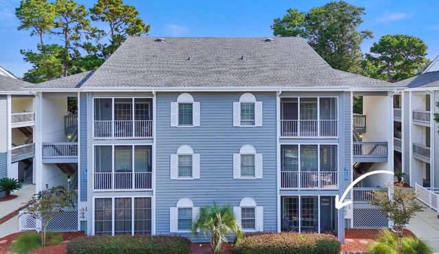 Royal Poste 3107 Ground level pet-friendly condo only 1.5 miles from Sunset Beach!