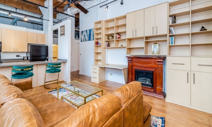 Prairie District Condo | Industrial loft haven