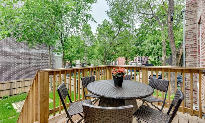 Near West Side House | Private Deck and Backyard Perfect for Your Entire Group! Walk to the United Center by AllSet Turnover